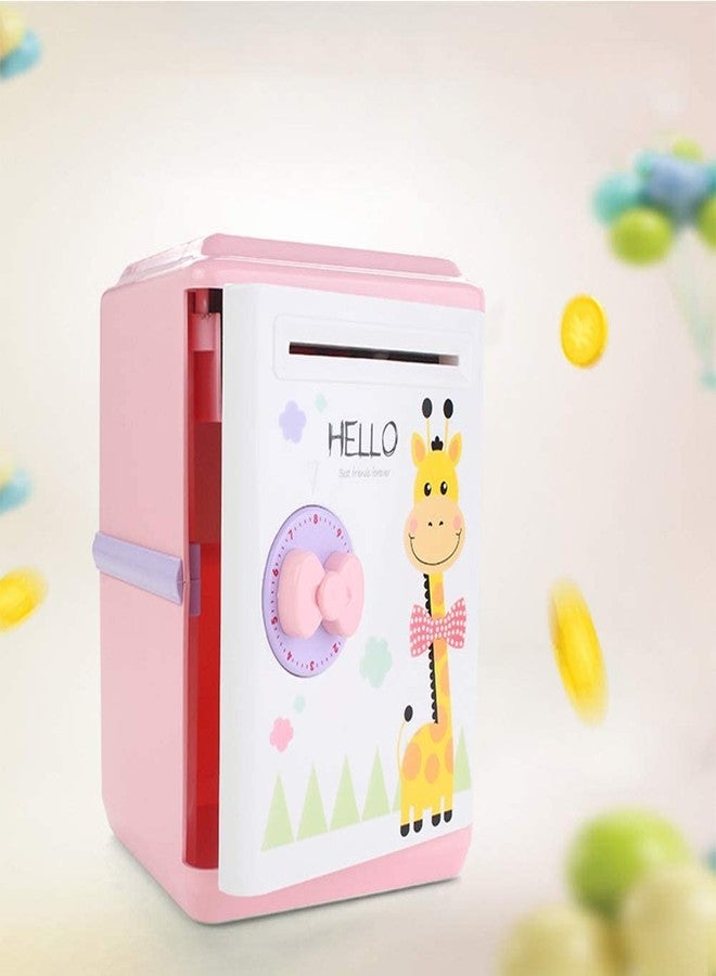 Magicwand® Cartoon Based Giraffe Money Safe Kids Piggy Savings Bank with Tijori Type Lock【2 Yrs & Up】【Pack of 1】【Multi-Colored】 - Image 1